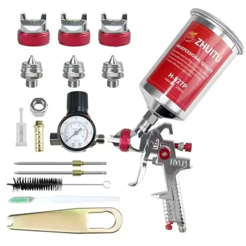 ZHUITU HVLP spray gun with large capacity cup