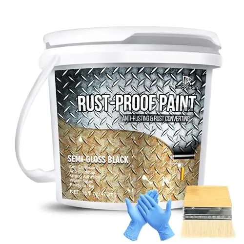 DecorRom Rust Converter Paint in semi-gloss black