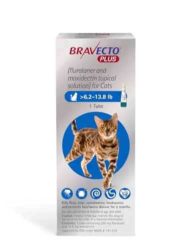 2-Month Flea, Tick & Heartworm Topical for Cats