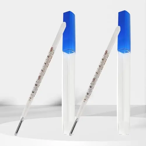 Traditional Rectal/Oral Glass Thermometer (2-Pack)
