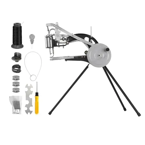 BEAMNOVA black manual leather stitching machine with tripod stand