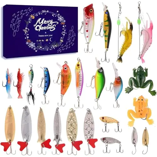 24-Day High-Caliber Fishing Lure Set