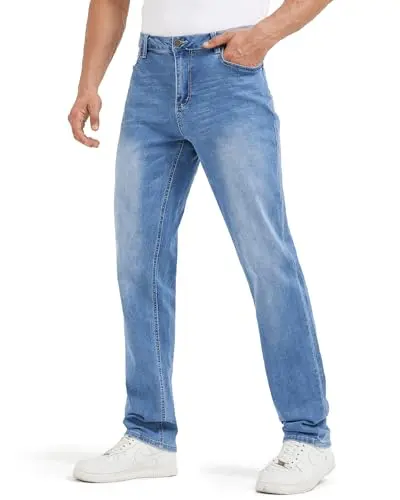 Tapered Slim Fit Stretch Denim for Tall Men