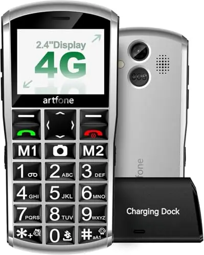 Big Buttons Cell Phone for Seniors (Silver)