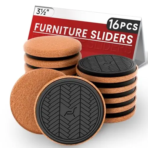 PISAO brown felt sliders under furniture legs