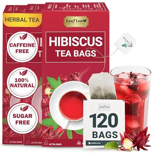 120 Pure Natural Hibiscus Bags
