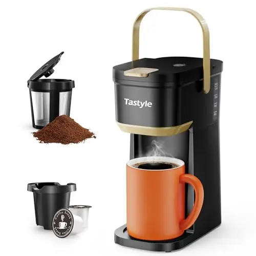 Tastyle portable single serve coffee maker with handle