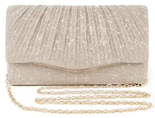 Elegant Sequin Satin Formal Bag