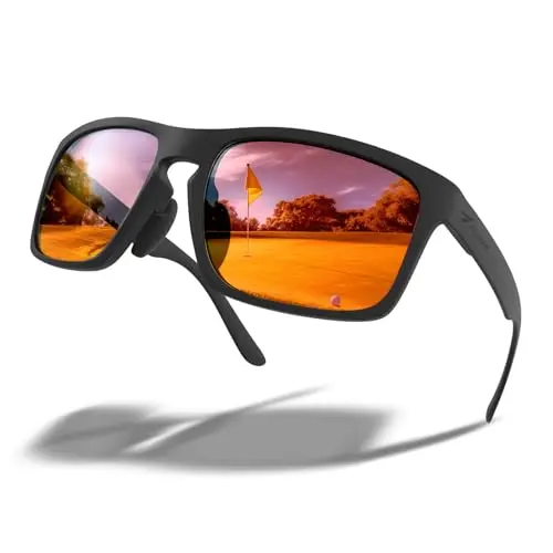 Red Lens Anti-Glare Golf Sport Glasses