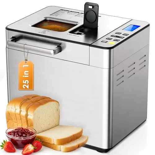 EUHOMY bread maker with dual dispensers