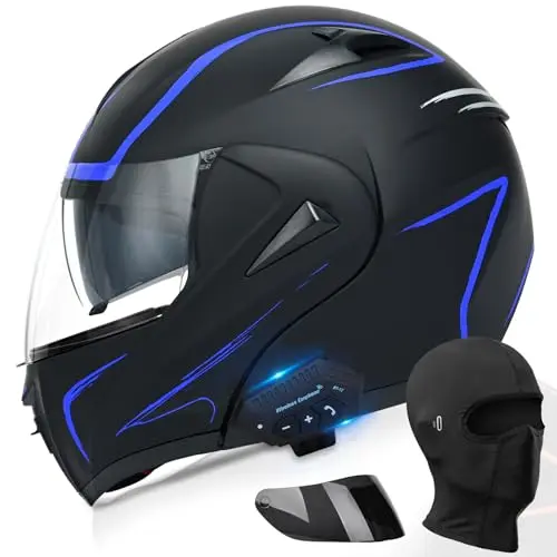 Full Face, Modular Flip-Up, Bluetooth Integrated