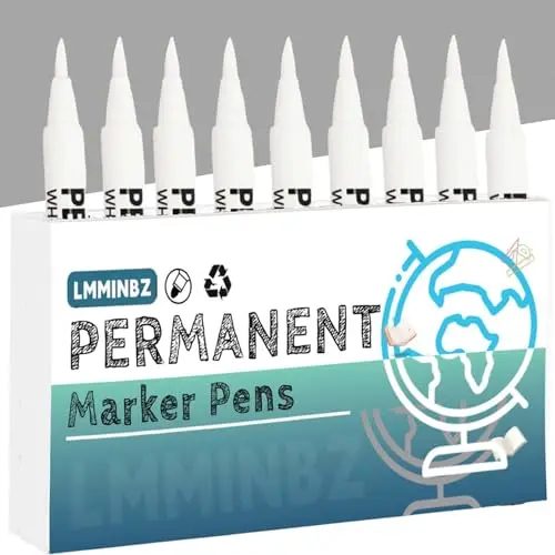 LMMINBZ white acrylic paint brush pens for tires and crafts