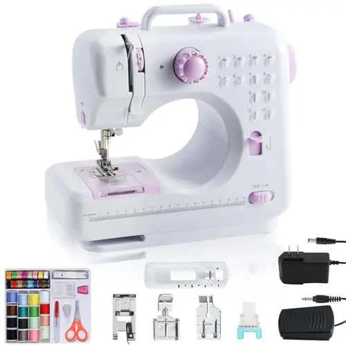 DASONLT portable sewing machine with accessory kit and storage