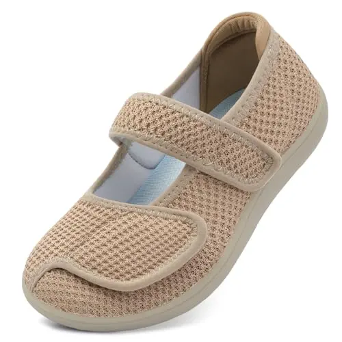 Wide, Adjustable Mary Jane for Arthritis
