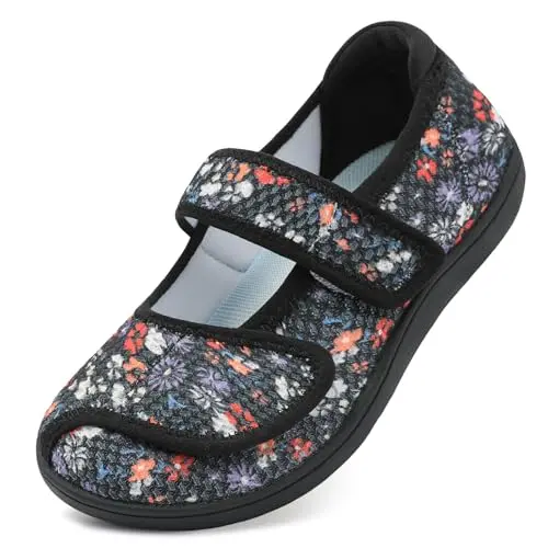Wide Diabetic Walking Shoes for Sensitive Feet