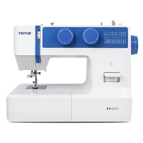 FEIYUE FYe310 full-size sewing machine in blue color