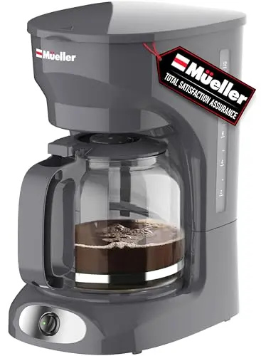 MÜELLERHOME 12-cup drip coffee maker in gray