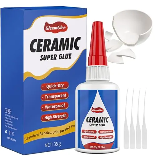 GleamGlee ceramic glue bottle with precision tip