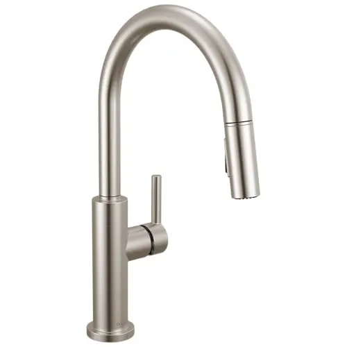 Modern Single Handle, Pull Down, Stainless Steel