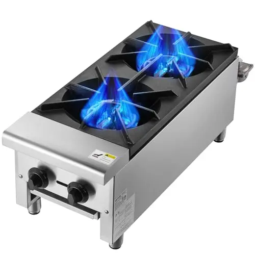 2-Burner 56,000 BTU Countertop - Dual Fuel