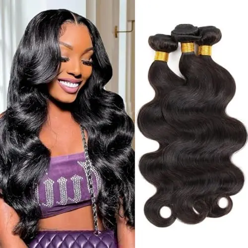 Smoothair body wave human hair bundles for fine hair