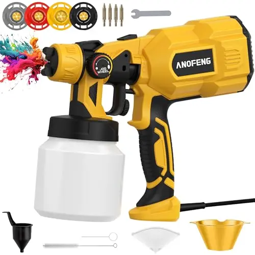 ANOFENG power airless paint sprayer with multiple nozzles