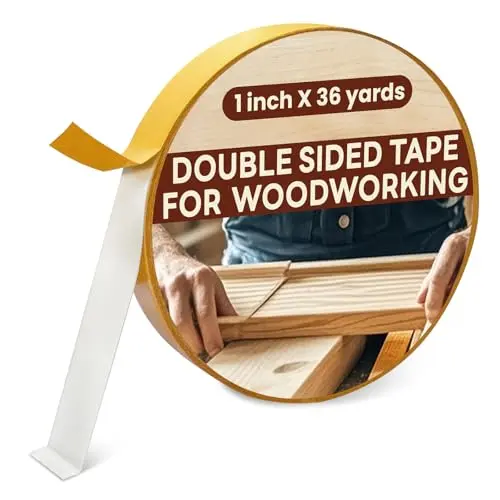 Tikfoam double sided wood tape with yellow backing