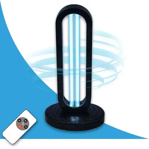 38W UV-C Ultraviolet Lamp with Remote