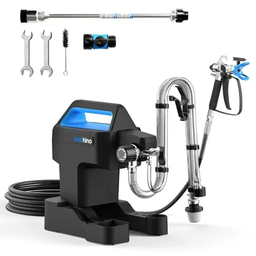 Toolrhino airless paint sprayer with built-in accessory storage