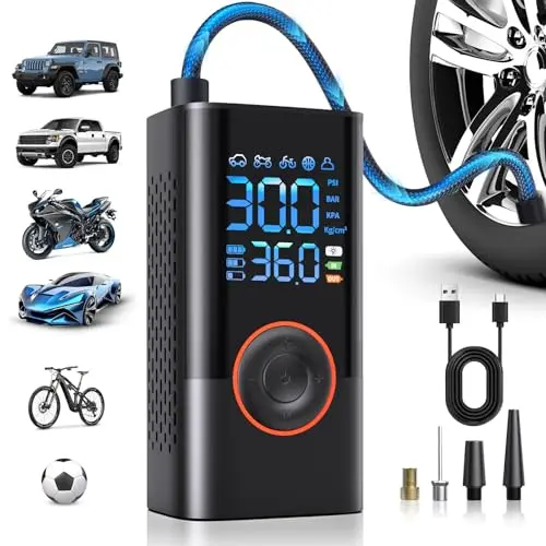 Ultra-Portable, Rechargeable, LCD, 150PSI