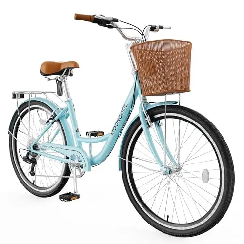 7-Speed, Step-Through, Basket & Rear Rack