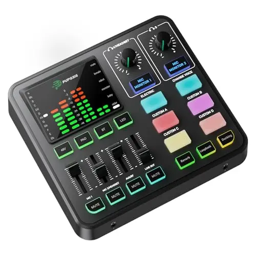 4-Channel Mixer With Voice Effects & Bluetooth