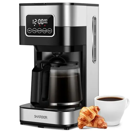 SHARDOR 10-cup programmable coffee maker with LCD touchscreen