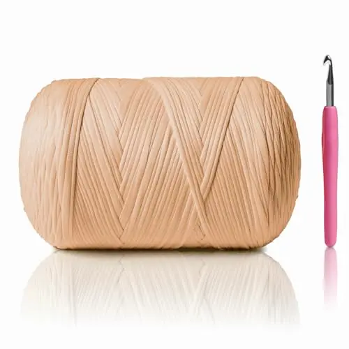 Sekafris T-shirt Yarn in light tan color