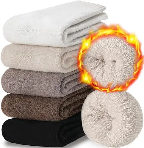 Premium Wool, Thermal Crew, 5 Pairs