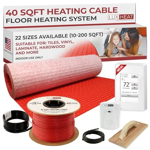 WiFi Programmable Uncoupling Membrane + Heating Cable Kit