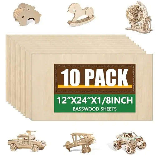 ESRICH large basswood sheets for wood burning art