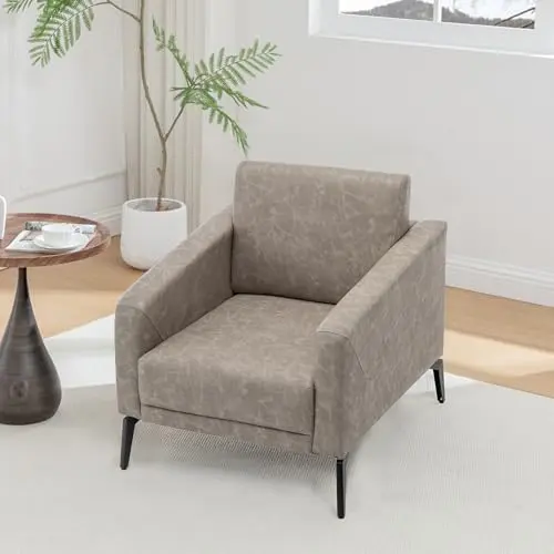 Greige Armchair for Small Spaces