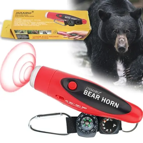 Bear Horn with Compass & Thermometer
