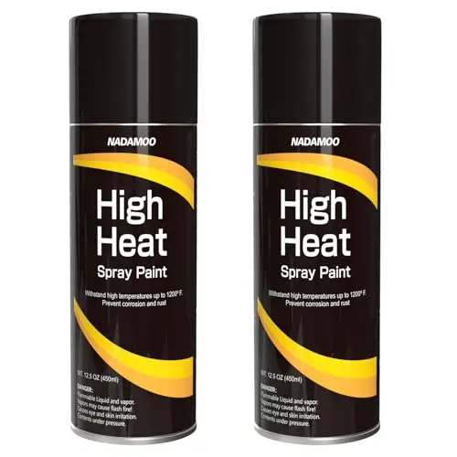NADAMOO High Heat Spray two-pack cans in matte black