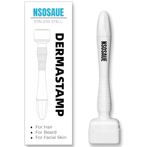 NSOSAUE dermastamp with anti-slip handle for hair growth