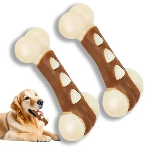 2 Pack, Beef Flavor, Tough Teething Toy