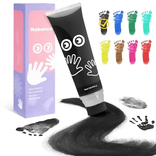 Nabance non-toxic baby hand and footprint ink paint tube