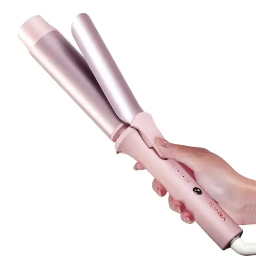 TSUYAGLA 1.6 inch large barrel ceramic curling wand for long hair