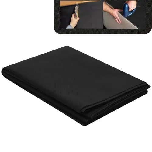 Yurdon Upholstery Fabric Dust Cover in black color