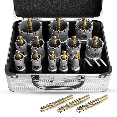 Heavy Duty TCT Set, 13 Sizes + Titanium Pilots