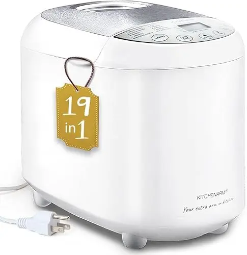 KITCHENARM bread maker with stainless steel lid