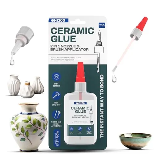 GH1200 ceramic glue with brush applicator and nozzle