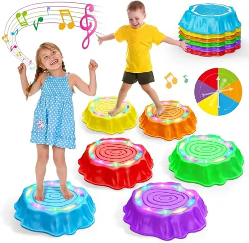 6pcs LED & Musical Stepping Set