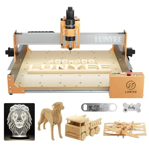 LUNYEE 4040 PRO CNC Router Machine with ball screw drive
